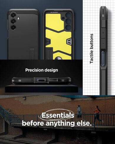 حافظة Spigen لهاتف Galaxy A16 5G، درع متين [مسند] [حماية من الدرجة العسكرية] - أسود in Kuwait