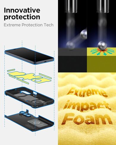 Spigen for Galaxy A16 5G Case, Tough Armor [Kickstand] [Military-Grade Protection] - Black in Saudi Arabia
