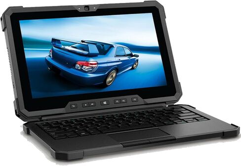 تابلت ديل لاتيتيود 7212 راجد اكستريم، انتل كور i7 الجيل الثامن، شاشة لمس 1920x1080، لوحة مفاتيح قابلة للفصل، 512 جيجا اس اس دي، 16 جيجا رام، ويندوز 11 برو (متجدد) in Saudi Arabia