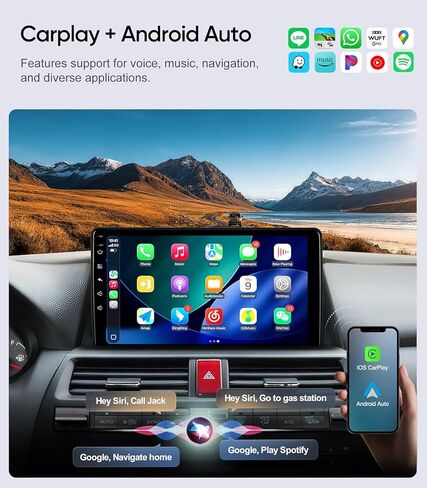 راديو السيارة لسيارة Honda Accord 8th 2008-2013، ترقية شاشة تعمل باللمس مقاس 10.2 بوصة مع Android 13، CarPlay، Android Auto، نظام تحديد المواقع العالمي (GPS)، كاميرا احتياطية 1080P، بلوتوث، WiFi، SWC، FM، AM (4G + 64G) in Kuwait