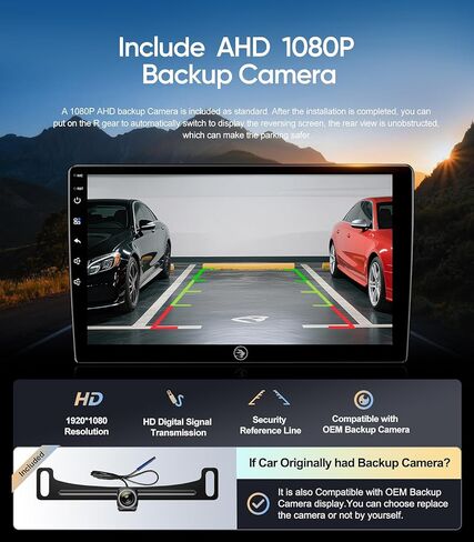 راديو السيارة لسيارة Honda Accord 8th 2008-2013، ترقية شاشة تعمل باللمس مقاس 10.2 بوصة مع Android 13، CarPlay، Android Auto، نظام تحديد المواقع العالمي (GPS)، كاميرا احتياطية 1080P، بلوتوث، WiFi، SWC، FM، AM (4G + 64G) in Kuwait