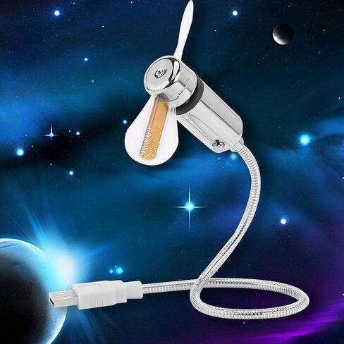 مروحة USB LED مرنة RGB من FILFEEL مع رسائل قابلة للبرمجة لتبريد الكمبيوتر والكمبيوتر المحمول in Kuwait