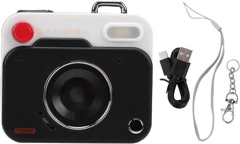 Fydun 1080P Digital Camera Retro Camera High Definition Lens Loop Recording Supports Up to 256GB for Students Travel (Khaki Brown) in Saudi Arabia