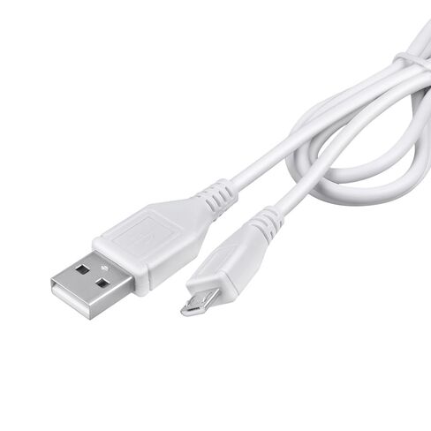 شاحن كابل Micro USB أبيض بطول 3.3 قدم لقارئ الكتب الإلكترونية Kobo Touch Edition K080 Series K080-KBO-B Digital VOX eReader Android Tablet، K080-KBO-G Vox eReader Green، K080-KBO-P Vox eReader وردي ساخن in Saudi Arabia