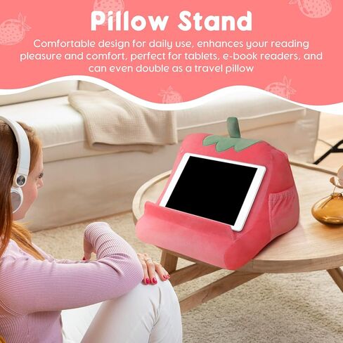 Versatile Tablet Stand Holder for Reading and Viewing Comfortably, Strawberry in Kuwait