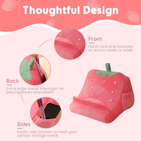 Versatile Tablet Stand Holder for Reading and Viewing Comfortably, Strawberry in Kuwait
