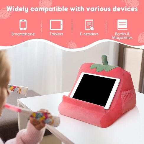 Versatile Tablet Stand Holder for Reading and Viewing Comfortably, Strawberry in Kuwait
