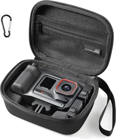 حقيبة حمل لجهاز Insta360 Ace Pro 2 Xplore Grip Pro مجموعة حقيبة محمولة للسفر ذات هيكل صلب لتخزين بطاريتين (حافظة Xplore Grip Pro) in Kuwait