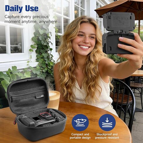 حقيبة حمل لجهاز Insta360 Ace Pro 2 Xplore Grip Pro مجموعة حقيبة محمولة للسفر ذات هيكل صلب لتخزين بطاريتين (حافظة Xplore Grip Pro) in Kuwait