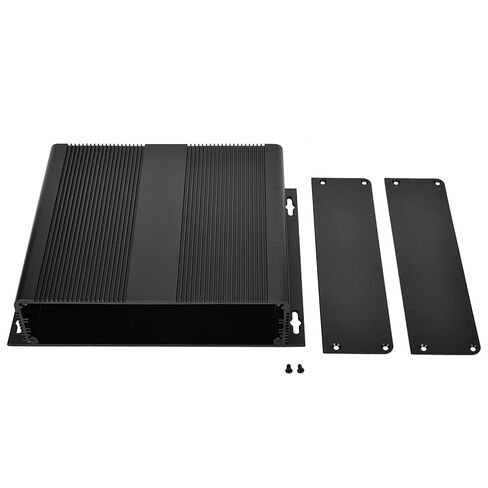 Aluminum Alloy Electronic Case Enclosure Box Durable Protective Cover for Printed Circuit Board PCB Projects Sandblasted Oxidized Black 48 x 204 x 160mm with Screws Kit in Saudi Arabia