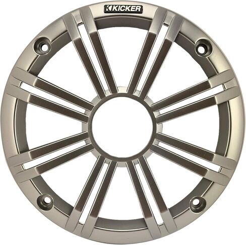 نظام برج واكيبورد مزدوج أسود من كيكر مع زوجين (الكمية 4) من الفضة 6.5 بوصة 195 وات ماكس باور مارين OEM بديل RGB متعدد الألوان LED مكبرات صوت قارب محورية in Kuwait