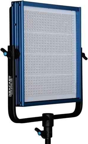 مجموعة غرفة الأخبار من سلسلة Dracast Plus - طقم إضاءة LED 3 ثنائي اللون مع حامل على شكل V وبطارية ذهبية اللون in Saudi Arabia