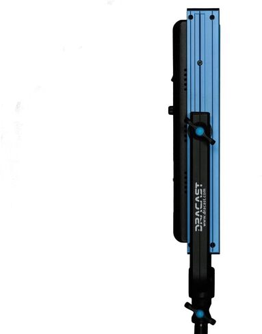مجموعة غرفة الأخبار من سلسلة Dracast Plus - طقم إضاءة LED 3 ثنائي اللون مع حامل على شكل V وبطارية ذهبية اللون in Saudi Arabia