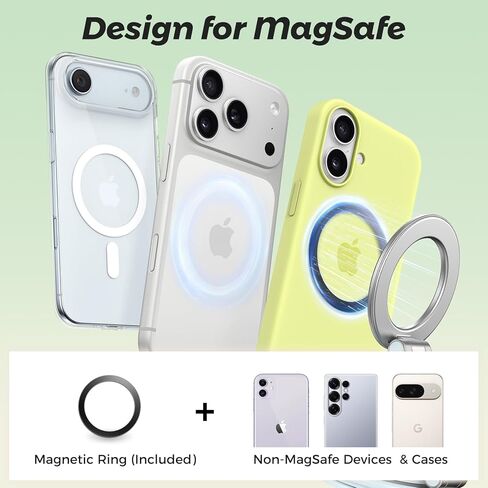 حامل هاتف السيارة Alviera لـ Magsafe، [108+LBS أقوى شفط ومغناطيس 3000gf] حامل هاتف قابل للتعديل 360 درجة لهاتف iPhone 12 13 14 15 16 17 Pro Max/Pro/Air/Plus، فيديو/سيلفي بدون استخدام اليدين، أسود in Kuwait