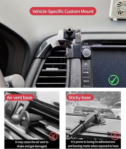 حامل هاتف السيارة لـ 2016-2022 Honda HRV HR-V ملحقات السيارات دعامة التنقل للديكور الداخلي حامل الهاتف الخلوي المحمول، دوران 360 درجة، حامل مخصص خاص بالمركبة in Kuwait