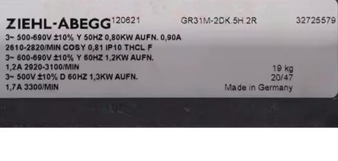 400/450V 1.45/0.91A 770/820W 2800/2640RPM Cooling Fan in Saudi Arabia