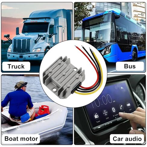Artudatech Step Down DC/DC Buck Converter 12V/24V to 7.5V 10A Waterproof Regulator Power Module in Saudi Arabia