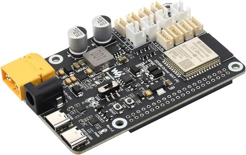 لوحة تشغيل محرك سيرفو للمحرك المباشر (A) مناسبة لـ Raspberry Pi 5 /4B، دعم WiFi 2.4G، لمحرك DDSM Hub، دعم ESP الآن، عبر ESP32 UART أو منفذ USB من النوع C @XYGStudy (قبعة محرك DDSM (A)) in Kuwait