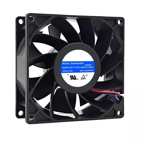 SA480938BH DC 48V 0.87A 90x90x38mm مروحة تبريد 3 أسلاك in Kuwait