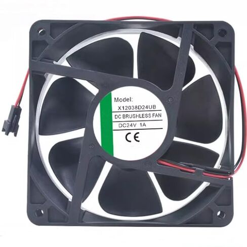 X12038D24UB DC 24V 1A 120x120x38mm 2-سلك العاكس مروحة التبريد in Kuwait