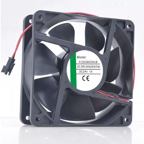 X12038D24UB DC 24V 1A 120x120x38mm 2-سلك العاكس مروحة التبريد in Kuwait