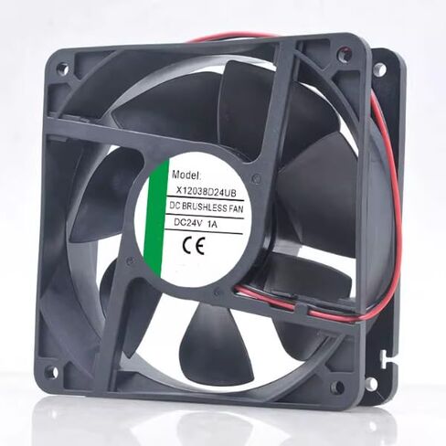 X12038D24UB DC 24V 1A 120x120x38mm 2-سلك العاكس مروحة التبريد in Kuwait