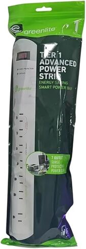 Greenlite Tier 1 Advanced Power Strip, 7 Outlets, 3 Ft Cord, 1440 Joules Surge Protection in Saudi Arabia