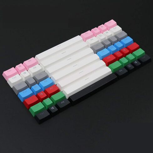 8 Keys Razer Keycaps Backlit PBT Double Shot Keycap 6u Spacebar 1.5u Ctrl Alt 1u Menu Win Key OEM Profile for All Razer Gaming Mechanical Keyboards in Kuwait