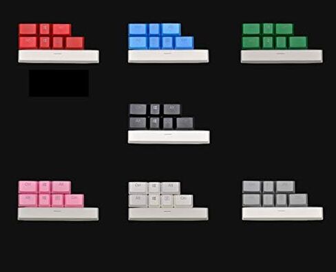 8 Keys Razer Keycaps Backlit PBT Double Shot Keycap 6u Spacebar 1.5u Ctrl Alt 1u Menu Win Key OEM Profile for All Razer Gaming Mechanical Keyboards in Kuwait
