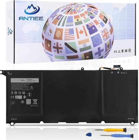 PW23Y 60Wh استبدال بطارية الكمبيوتر المحمول Dell XPS 13 9360 3-9360-D1605G 13-9360-D1605T 13-9360-D1505 13-9360-D1505G 13-9360-D1609 13-9360-D1609G 13-9360-D1705G 13-9360-D1805TG RNP72 0RNP72 0TP1GT in Kuwait