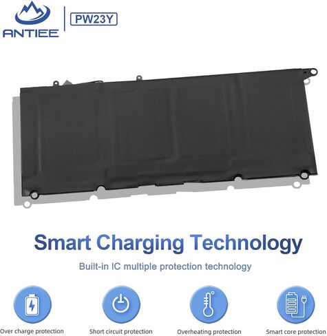 PW23Y 60Wh استبدال بطارية الكمبيوتر المحمول Dell XPS 13 9360 3-9360-D1605G 13-9360-D1605T 13-9360-D1505 13-9360-D1505G 13-9360-D1609 13-9360-D1609G 13-9360-D1705G 13-9360-D1805TG RNP72 0RNP72 0TP1GT in Kuwait