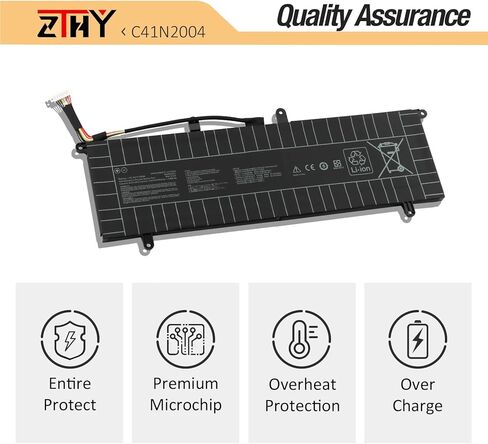ZTHY C41N2004 Laptop Battery Replacement for Asus ZenBook Duo 14 UX482E UX482EA UX482EAR UX482EG UX482EGR UX482EA-HY006T UX482EA-HY777TS UX482EG-HY016R UX482EAR-DH71T UX482EGR-HY361W Series 15.4V 70Wh in Saudi Arabia