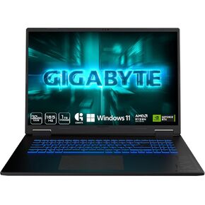كمبيوتر محمول للألعاب GIGABYTE Gaming A18 - 165 هرتز 2560x1600 WQXGA - NVIDIA GeForce RTX 5060 - AMD Ryzen 7 260-1 تيرابايت SSD مع ذاكرة الوصول العشوائي DDR5 سعة 32 جيجابايت - Windows 11 Home - أسود فولاذي in Kuwait