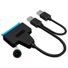 كابل USpB SATA 3 Sata إلى USpB 3.0 محول يصل إلى 6 جيجابت في الثانية يدعم محرك الأقراص الصلبة SSD الخارجي 2.5 بوصة 22 Pin Sata III A25 2.0 in Kuwait