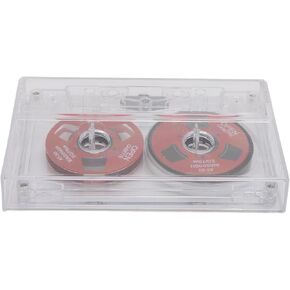 Acouto Metal Reel شريط كاسيت فارغ، شريط كاسيت تسجيل صوتي فارغ، وقت تسجيل 50 دقيقة، مادة ABS شل سبيكة مثالية للموسيقيين والفرق الموسيقية، تصميم محمول، صندوق شفاف in Kuwait