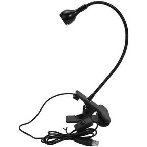 مصباح LED للقراءة، مصباح قراءة USB مرن معقوفة، 3 أوضاع ألوان 10 سطوع، ضوء كتاب العناية بالعين للأطفال وقت النوم، اجتماعات تكبير، المنزل والمكتب (أسود) in Kuwait