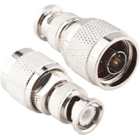Boobrie 2-Pack N ذكر إلى BNC محول أنثى N التوصيل إلى BNC Jack Coax Connector RF محول هوائي محوري لأجهزة الراديو WiFi، هوائيات FPV، CCTV، محلل الماسح الضوئي in Kuwait