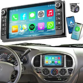 Android 14 Car Radio for Toyota Tundra 2007-2013 Sequoia 2008-2018, 10.1 Inch IPS Screen Stereo with CarPlay Android Auto WiFi Bluetooth GPS Navigation Touch Screen Head Unit 【4+64GB】 in Kuwait