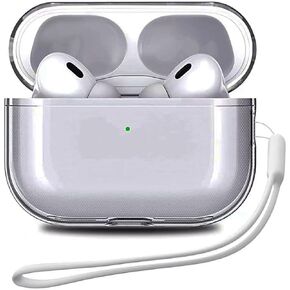 Compatible Airpods Pro 3 Case 2025, Clear Soft Shockproof Airpod Pro 3rd Generation Case Transparent Air pods Pro 3 Gen Cases iPods pro 3 Protective Cover Skin for Airpod 3 Pro with Lanyard in Saudi Arabia