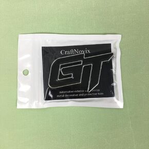 CraftNovix Metal parts for vehicles, namely, automotive exterior and interior metal decorative and protective trim – Glossy Black Chrome Emblem in Saudi Arabia