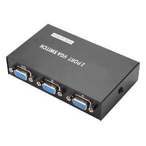 صندوق VGA، أسود لمزامنة البيانات 2 في 1 VGA للكمبيوتر المحمول للكمبيوتر الشخصي in Kuwait