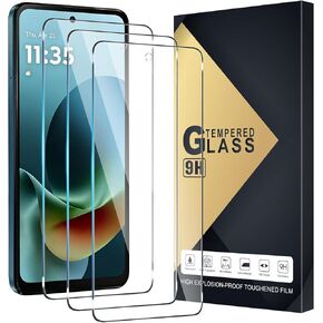 عبوة من 3 واقيات شاشة من الزجاج المقوى مصممة لهاتف Motorola Moto G Play 5G 2026/2025 - HD Clear، صلابة 9H، مقاومة للخدش، خالية من الفقاعات in Kuwait