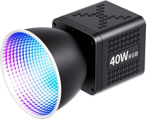مصابيح فيديو Fabater RGB، إضاءة تصوير فوتوغرافي LED محمولة مع حامل حذاء بارد، 2500K-6500K قابلة للتعتيم، لون قابل للتعديل، 20 مشهد، مصباح يدوي محمول قابل لإعادة الشحن للصور in Kuwait