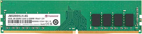 Transcend 16GB DDR4 RAM، 3200MHz (أو 2666MHz أو 2400MHz) ذاكرة سطح المكتب UDIMM، متوافقة مع وحدة ذاكرة الكمبيوتر Intel & AMD Ryzen، PC4-25600، 2Rx8 1Gx8 CL22 1.2V 288 Pin ذاكرة سطح المكتب غير المخزنة in Kuwait
