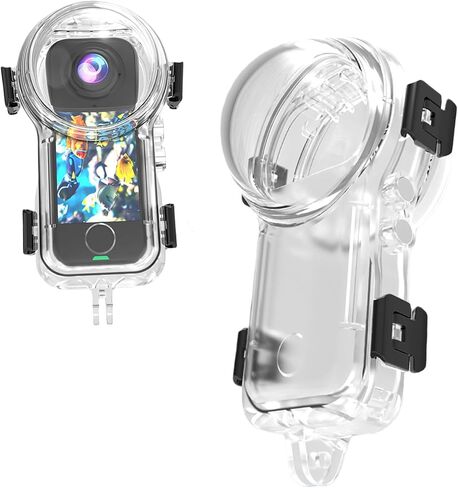 حافظة غوص غير مرئية Insta 360 X4 Air، غطاء حماية سريع الفك لمنع رذاذ الماء حتى 50 مترًا (164 قدمًا) غطاء حماية للغوص تحت الماء لـ Insta360 X4 Air مع ملحقات دعامة in Kuwait