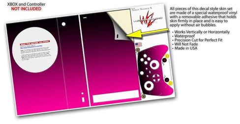WraptorSkinz Skin Decal Vinyl Wrap compatible with the XBOX Series S Console and Controller Smooth Fades Hot Pink Black (GAMING CONSOLE NOT INCLUDED) in Saudi Arabia