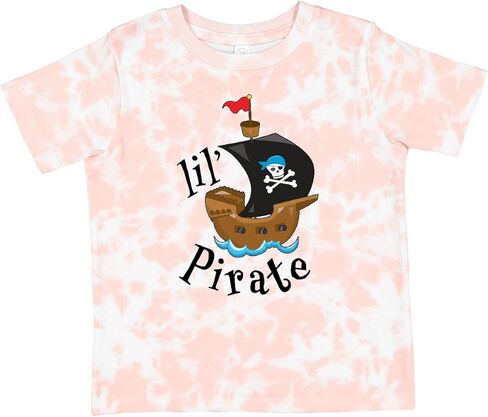 inktastic Lil' Pirate Pirate Ship, Blue Bandana Toddler T-Shirt in Saudi Arabia