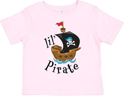 inktastic Lil' Pirate Pirate Ship, Blue Bandana Toddler T-Shirt in Saudi Arabia