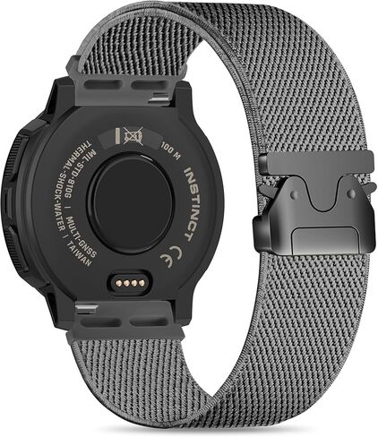 أحزمة ساعة مرنة من النايلون متوافقة مع Garmin Instinct 2/3 45mm/1 Solar، 22mm حزام رياضي بإبزيم ناعم قابل للتعديل على طراز المظلة لـ Garmin Instinct Surf/Tactical/Esports/Tide in Kuwait