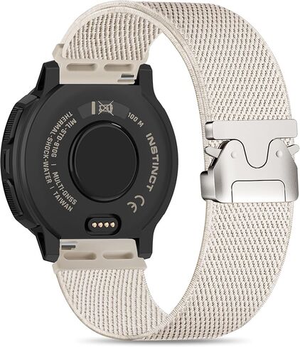 أحزمة ساعة مرنة من النايلون متوافقة مع Garmin Instinct 2/3 45mm/1 Solar، 22mm حزام رياضي بإبزيم ناعم قابل للتعديل على طراز المظلة لـ Garmin Instinct Surf/Tactical/Esports/Tide in Kuwait